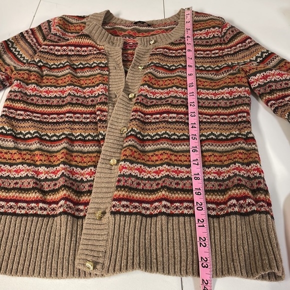 Talbots Multicolored Warm Fair Isle Sweater - Picture 11 of 12